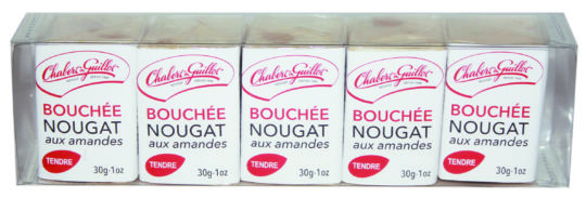 Bouchées de Nougat tendre aux Amandes – Étui 150g