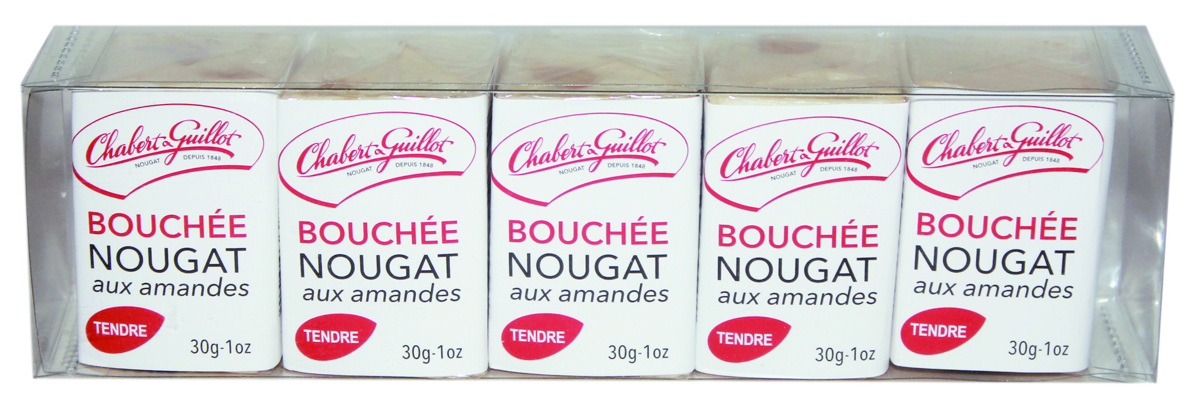 Bouchées de Nougat tendre aux Amandes – Etui 150g