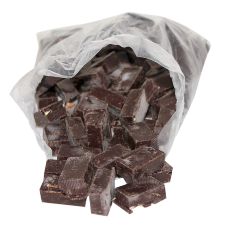 Chutes de Nougat de Montélimar tendre enrobées de Chocolat noir – Sac 1kg