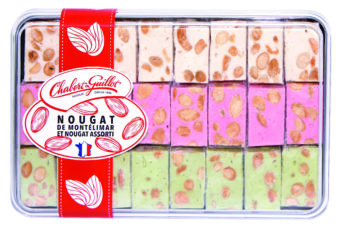 Assortiment Nougats de Montélimar tendres, Pistache et Framboise – Boite 250g - Nougat Chabert & Guillot