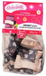 Assortiment de Nougats tendres enrobés de Chocolat Noir et Lait – Sachet 200g - Nougat Chabert & Guillot