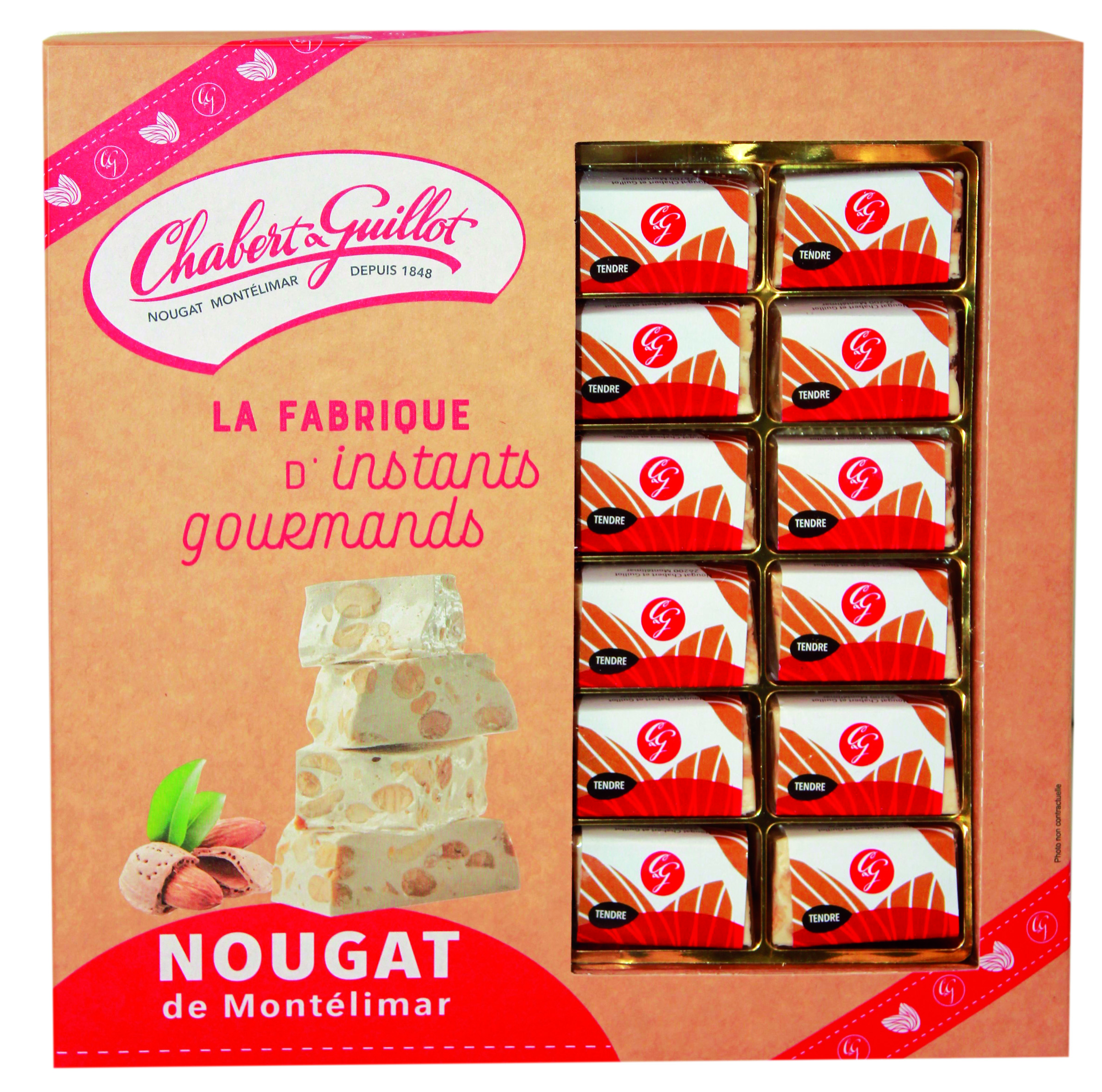 Nougats tendres 15% amandes - sachet de 200g