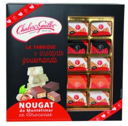Assortiment Nougats de Montélimar tendres et enrobés Chocolats – Ecrin 225g - Nougat Chabert & Guillot