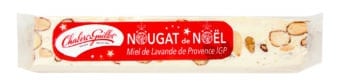 Barre 100g Nougat Amandes Naturelles Miel de Lavande IGP Noël - Nougat Chabert & Guillot