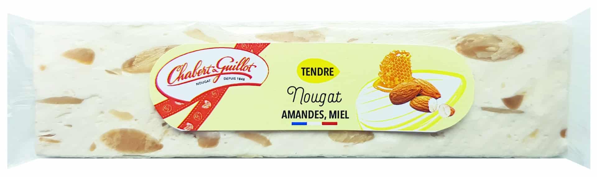 Nougat Chabert Et Guillot Barre Nougat de Montélimar Tendre aux amandes 30%  et 19% de miel 150 g