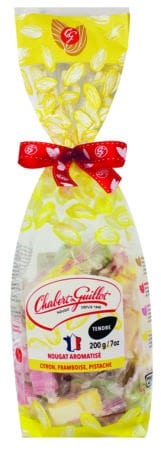 Assortiment nougats citron, framboise, pistache – Sachet 200g