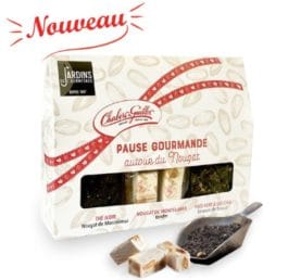 Assortiment Thés et Nougat de Montélimar – Boîte 180g - Nougat Chabert & Guillot