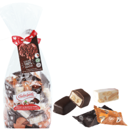 Trio Nougat de Montélimar et Nougat enrobés noir & lait orange – Sachet 750g - Nougat Chabert & Guillot