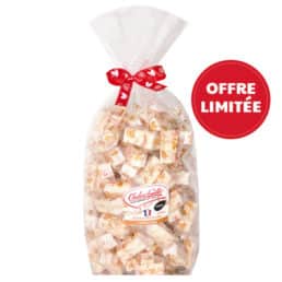 Nougat de Montélimar IGP tendre – Sachet 1kg - Nougat Chabert & Guillot