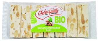 Nougat de Montélimar tendre Bio – Barquette 120g - Nougat Chabert & Guillot
