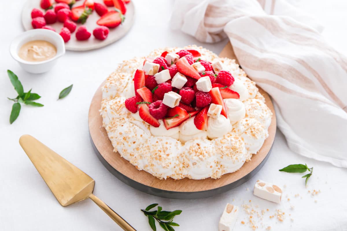 Recette - Recette pavlova au Nougat de Montélimar