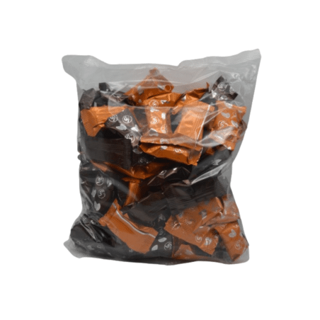 Chutes de Nougat de Montélimar tendre enrobées de chocolat noir et chocolat lait-orange – Sac 1kg