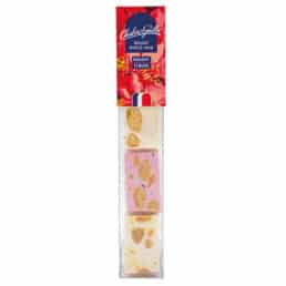 Réglette nougat tendre framboise – 80g - Nougat Chabert & Guillot