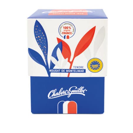 Boite cube de Nougat de Montélimar IGP aux amandes Françaises – 120g